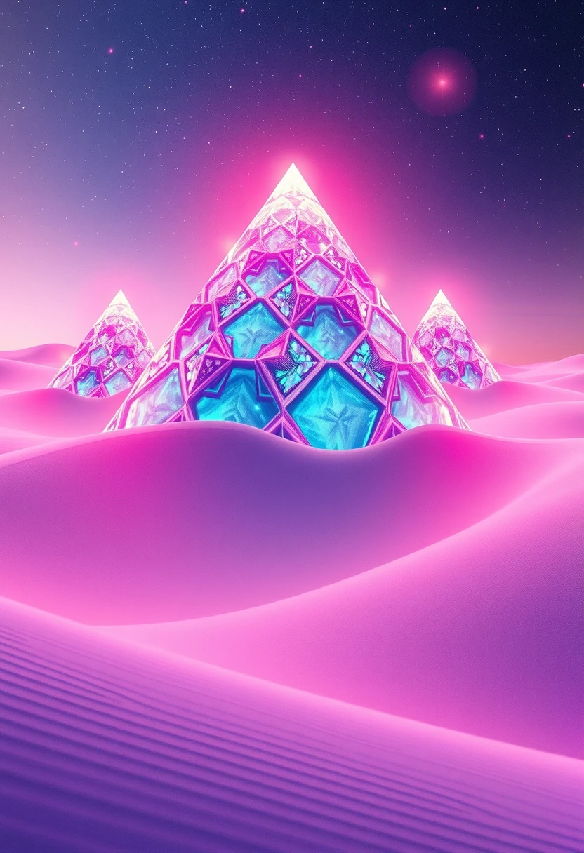 Neon Pyramids Reverse Entropy