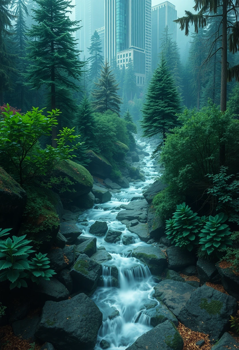 Recursive Silicon River Tunneling