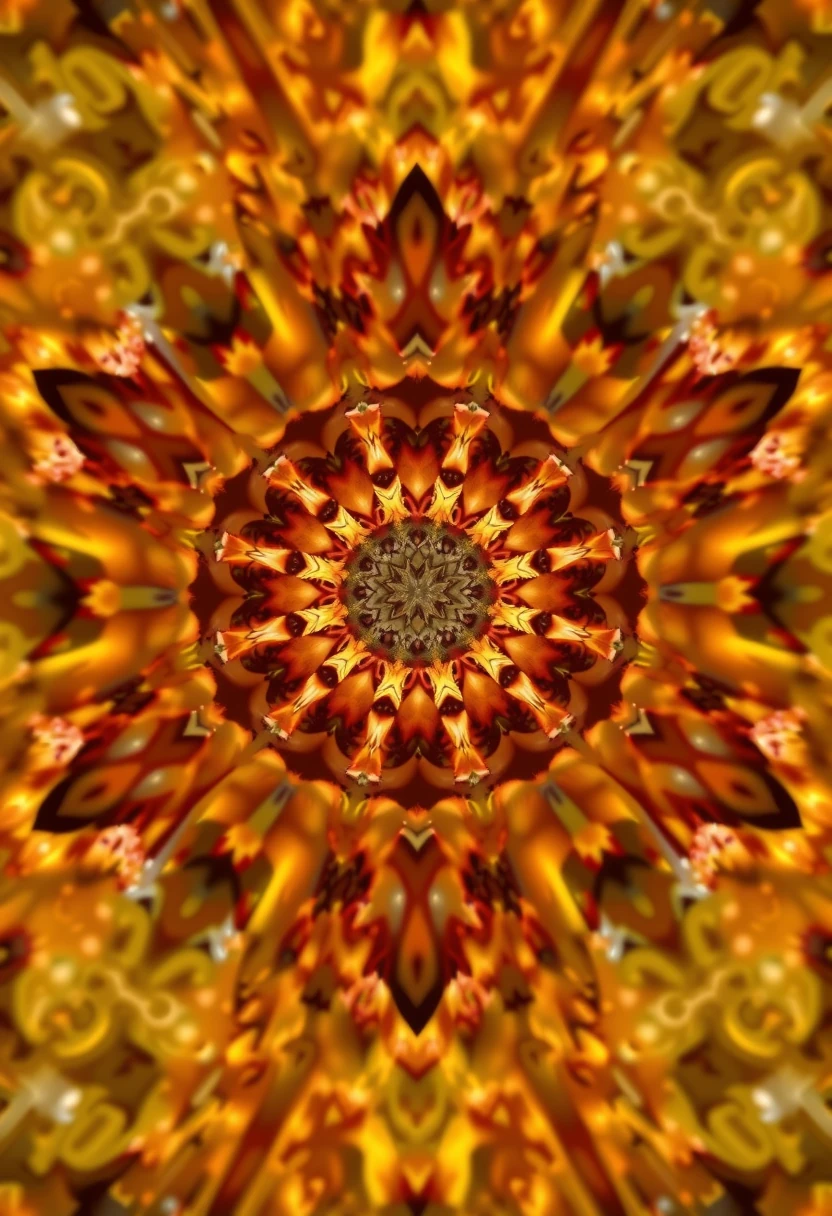 Amber Fractal Time Flow