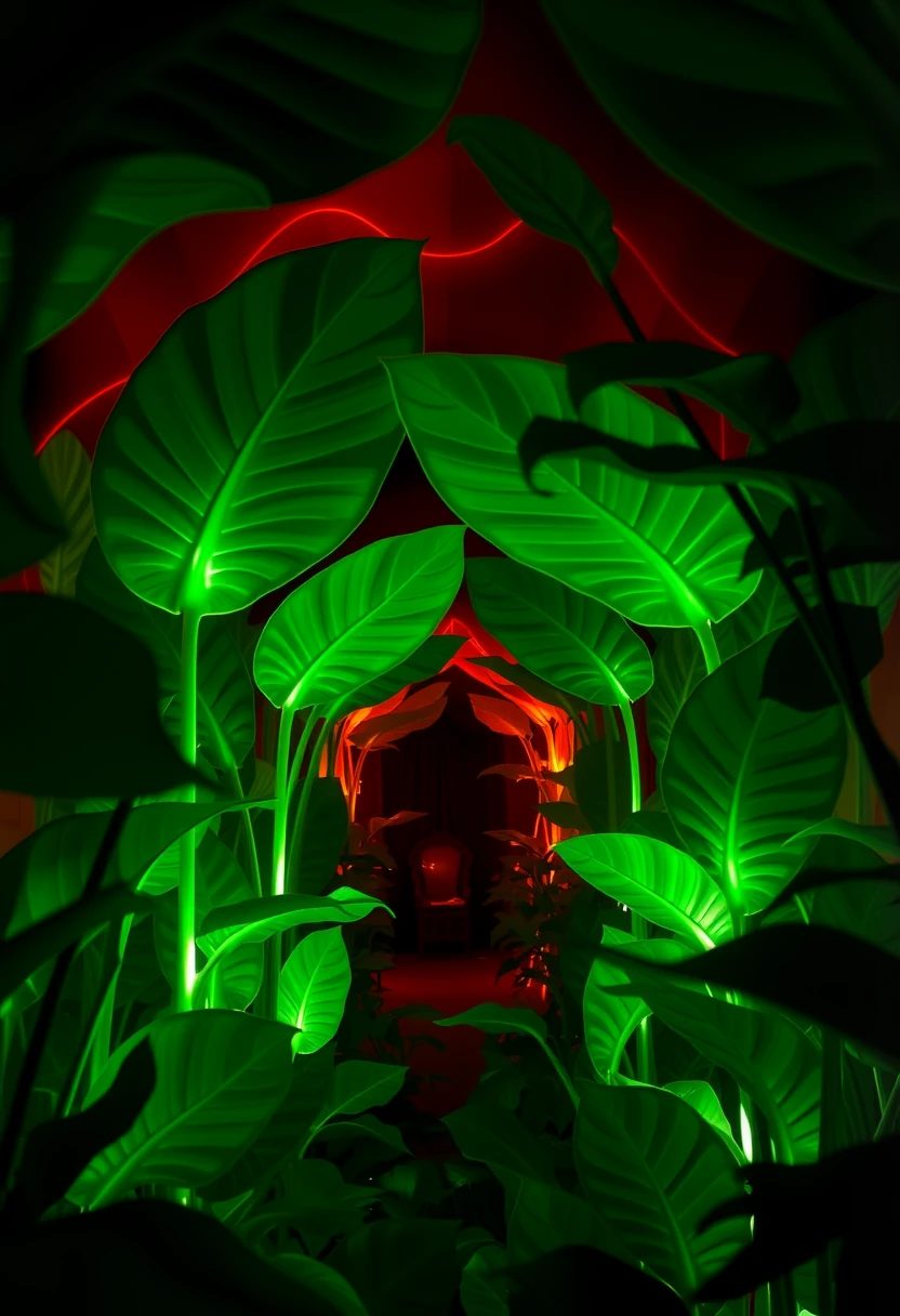 Entangled Leaves in Infinite Corridors