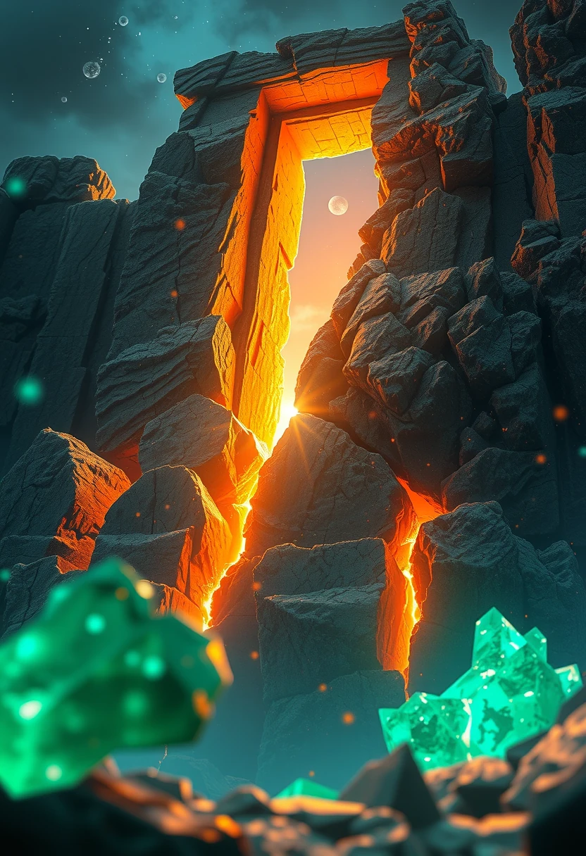 Crystalline Dawn Glitch Fragments
